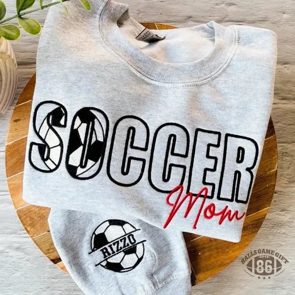 Personalized Game Day Mama Sweatshirt with kids name on the sleeve Football/Baseball/Soccer Mama