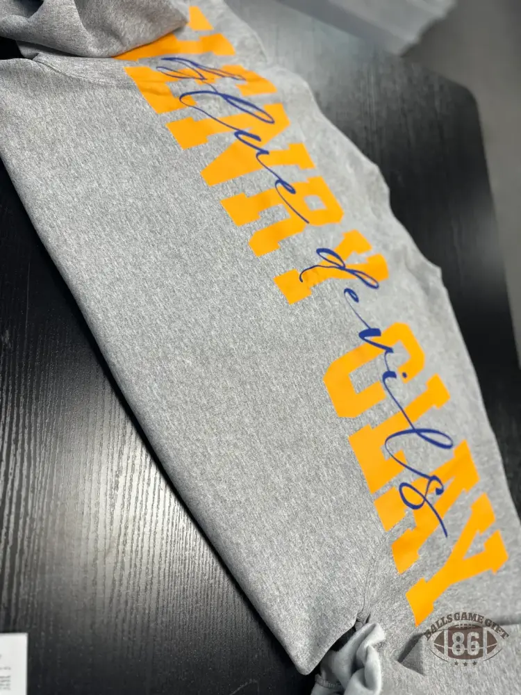 Custom 1/4 Zip Distressed Big Back With Front Print