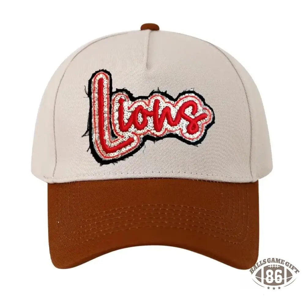 Custom Team Name Sequin Embridered Baseball Cap Sport Lover Hat