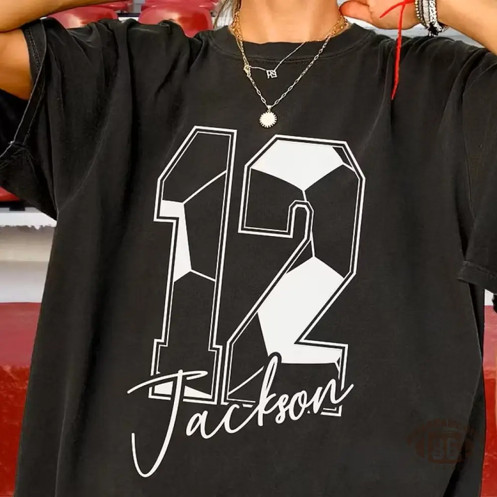 Custom Soccer Name & Number Tee