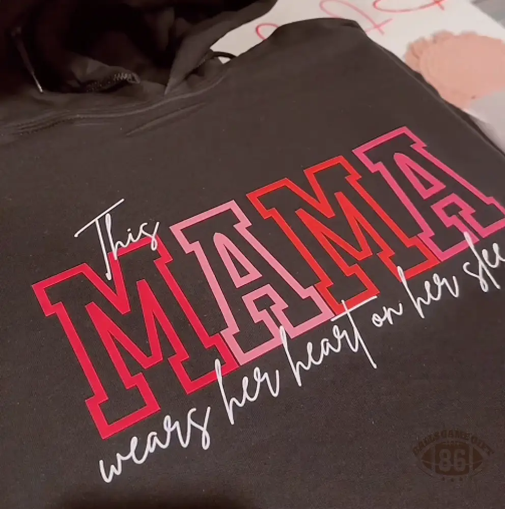 Custom Mama Embroidered Sweatshirt with Names on Sleeve Personalized Mother's Day Gift for Mom