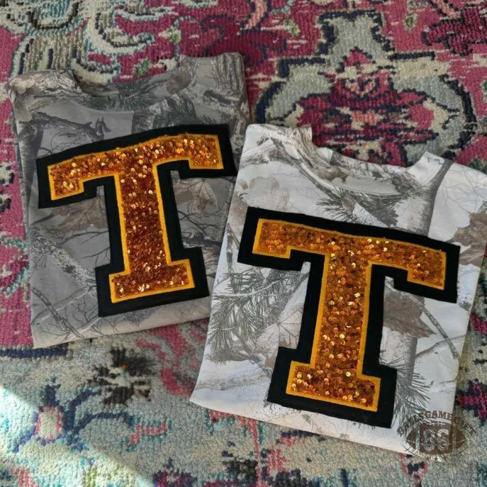 Personalized Sequin Letter Sweatshirt  Glitter Numbers Sports Fan Gift