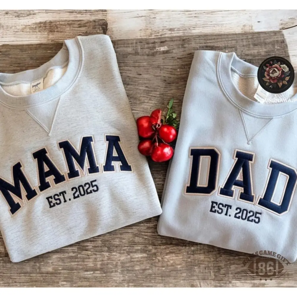  Custom Matching Parent Sweatshirt/T-shirt/Hoodie for Mother's Day and Father's Day Gifts