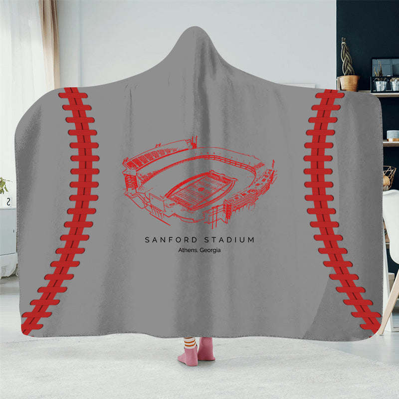 Sanford Stadium -College Football Hat Blanket