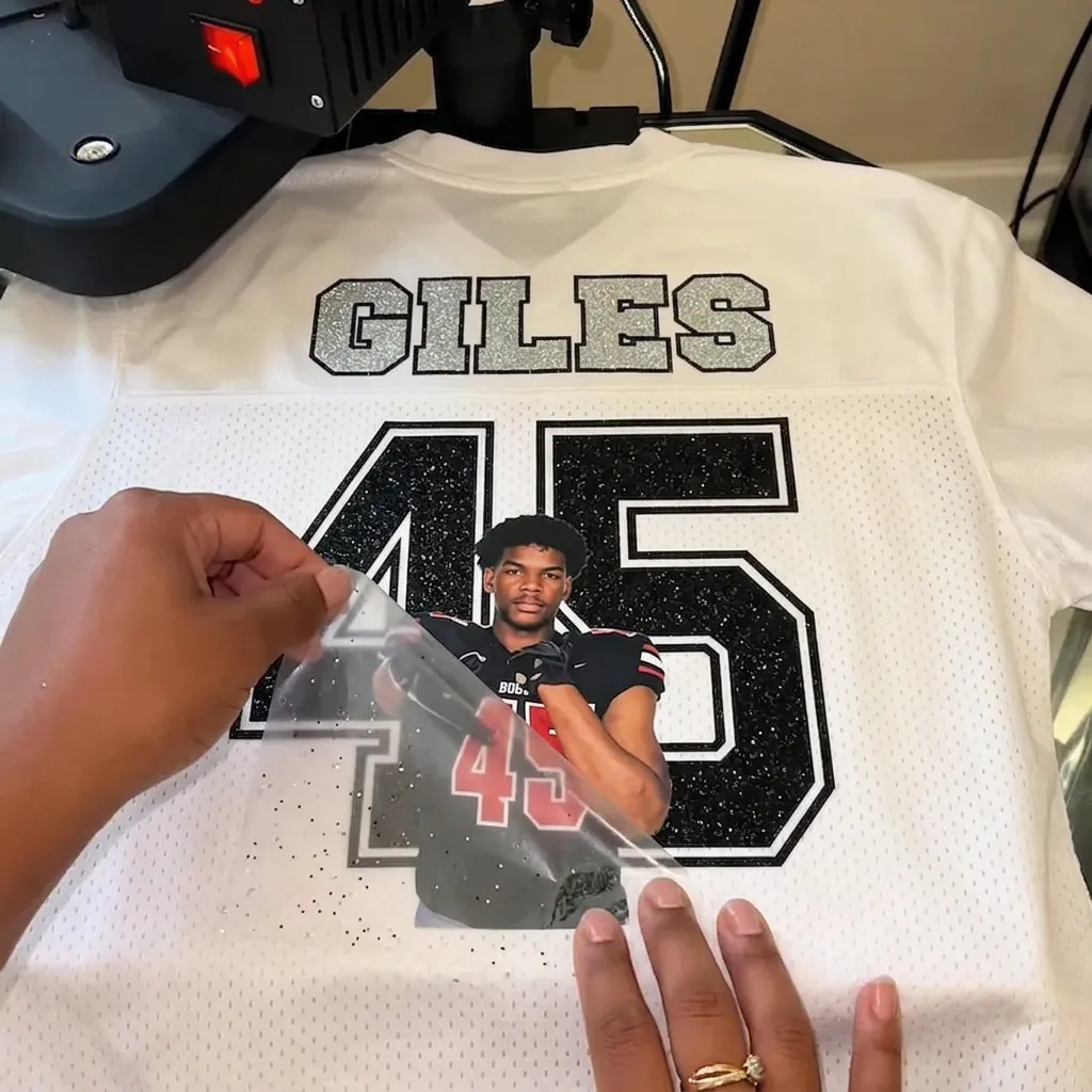 Custom Glitter Football Jersey | Personalized Team Name, Name & Number Bling Sports Jersey