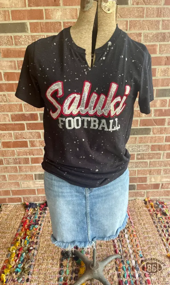 Personalized School Spirit Glitter Tee – Custom Mascot Game Day Shirt