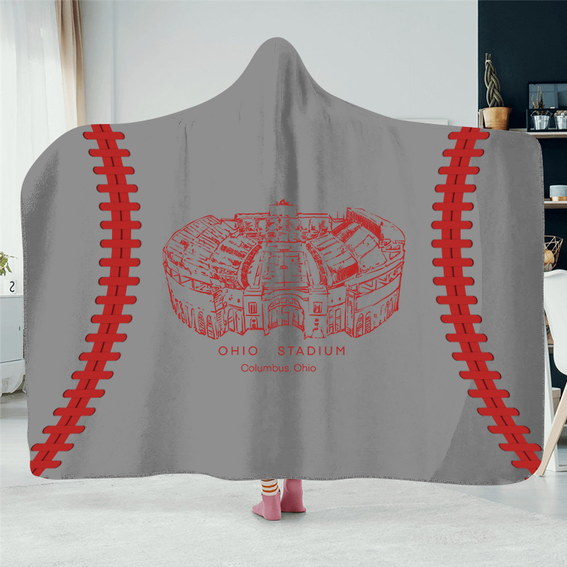 Ohio Stadium Hat Blanket- College Football Hat Blanket