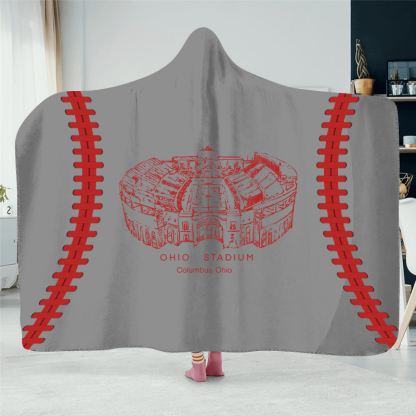 Ohio Stadium Hat Blanket- College Football Hat Blanket