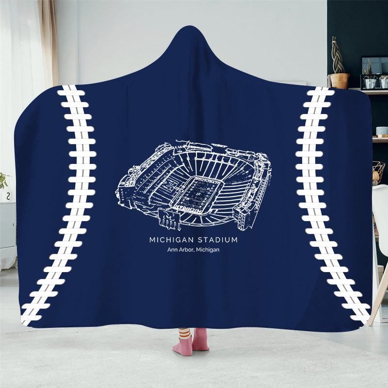 Michigan Stadium -College Football Hat Blanket
