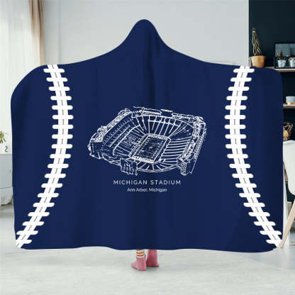 Michigan Stadium -College Football Hat Blanket