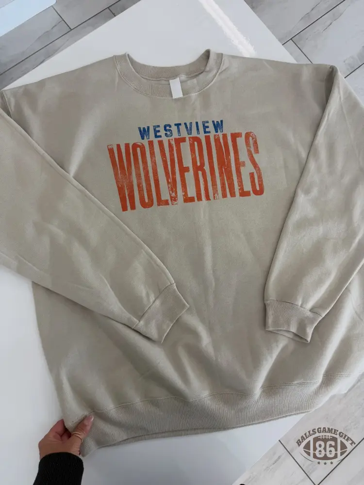 Retro Distressed Mascot Sweatshirt - Custom School Spirit T-shirt