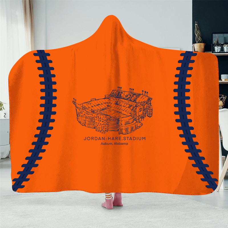 Jordan-Hare Stadium - College Football Hat Blanket