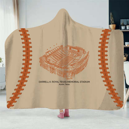 Darrell K Royal–Texas Memorial Stadium - College Football Hat Blanket