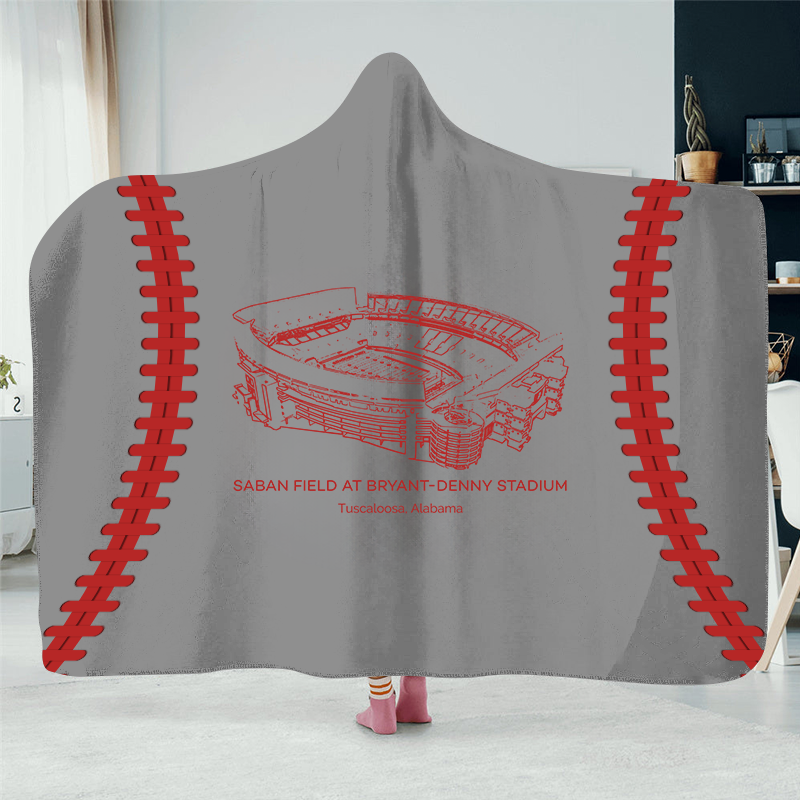Saban Field at Bryant–Denny Stadium - College Football Hat Blanket