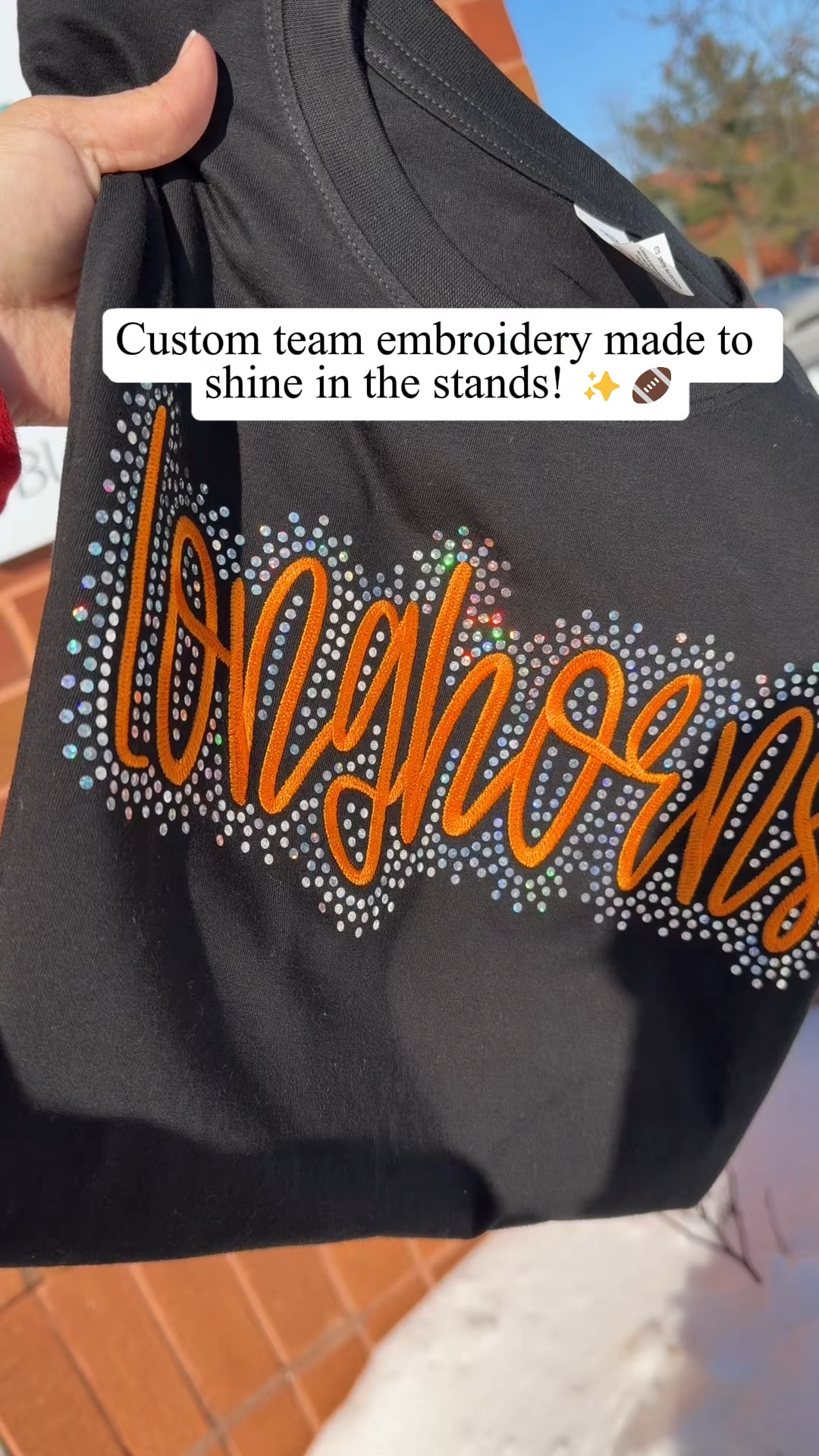 Custom Team Name Patriots Embroidered & Bling Sweatshirt T-shirt Hoodie