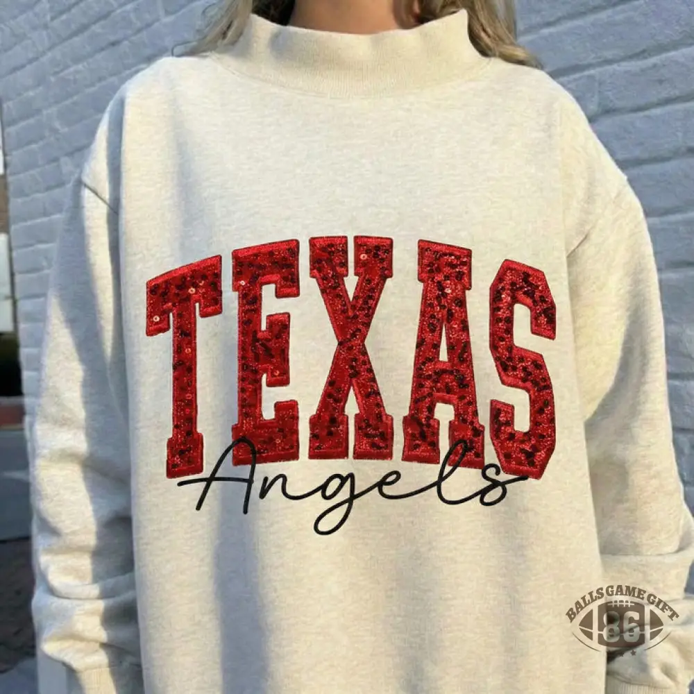 Personalized Sequin Letters Name Team Mock Neck 