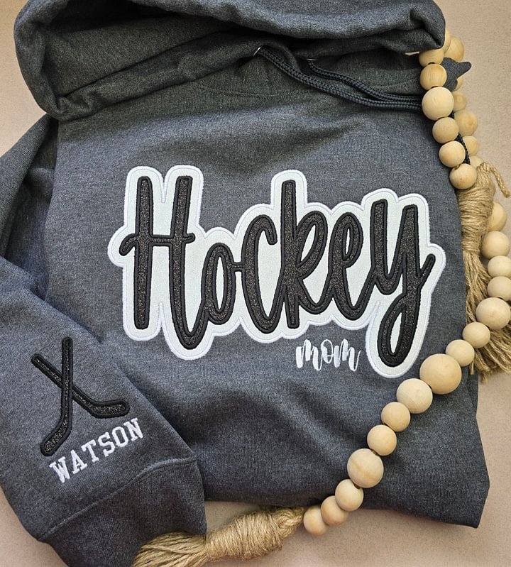 Customized Hockey Glitter Sweatshirt,Gifts For Sports Lovers,Mama Sweatshirt