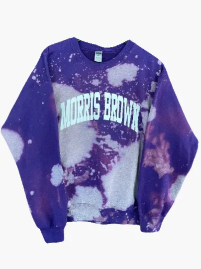 Custom State Bleached Crewneck | Premium Heat Transfer Print ✨