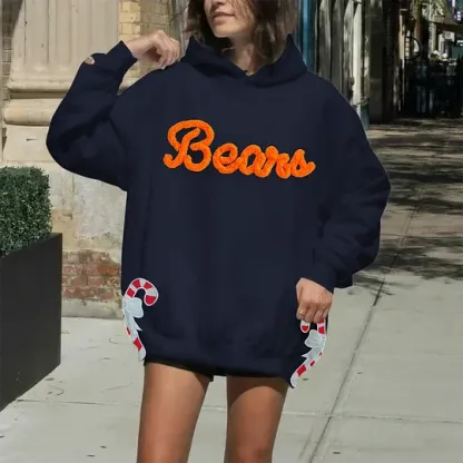 Custom Chenille Team Sweatshirt with Bow – Cozy Style & Fan Spirit 