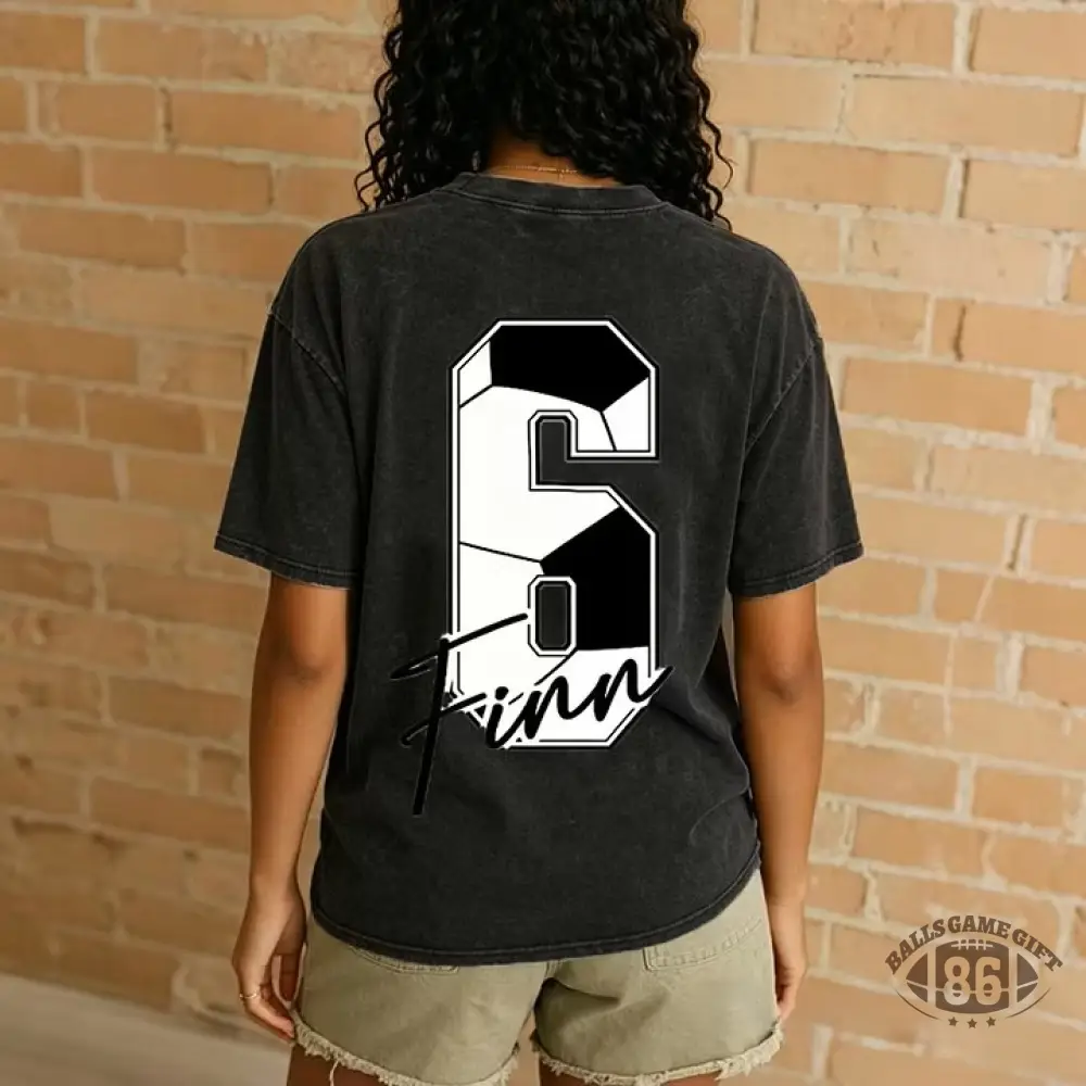 Custom Soccer Name & Number Tee