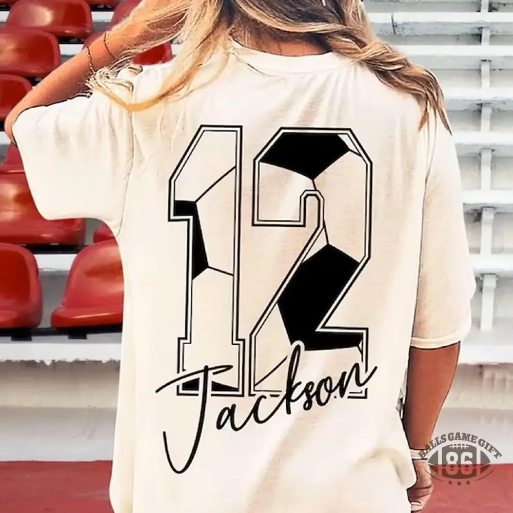 Custom Soccer Name & Number Tee