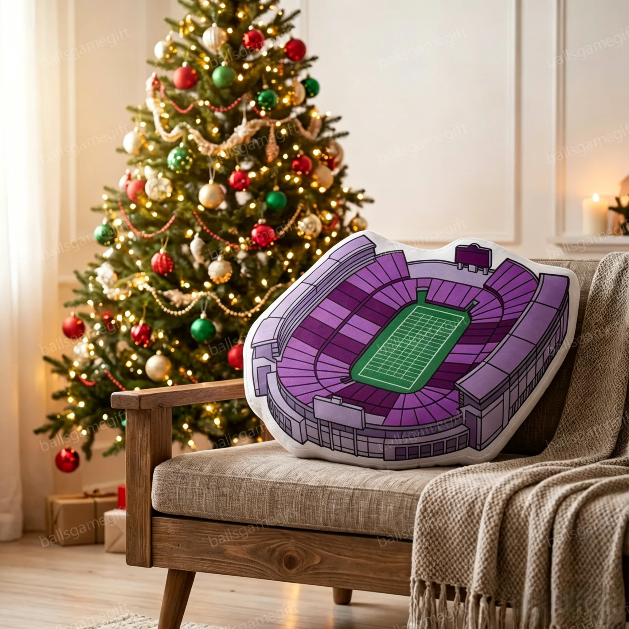 Huntington Bank Stadium Plush Pillow