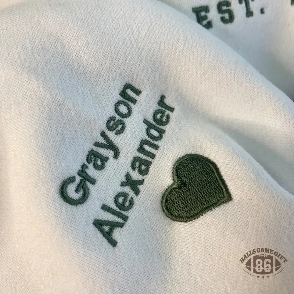  Personalized Matching Parent Crewneck with Kids Names, New Parents & Mother's Day Gift