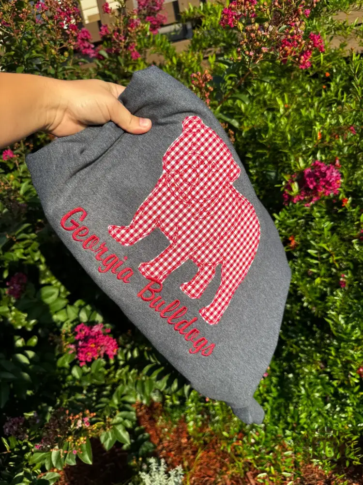 Personalized Appliqué Embroidered T-shirt Sweatshirt Crewneck, Game Day Pullover, Vintage College Style