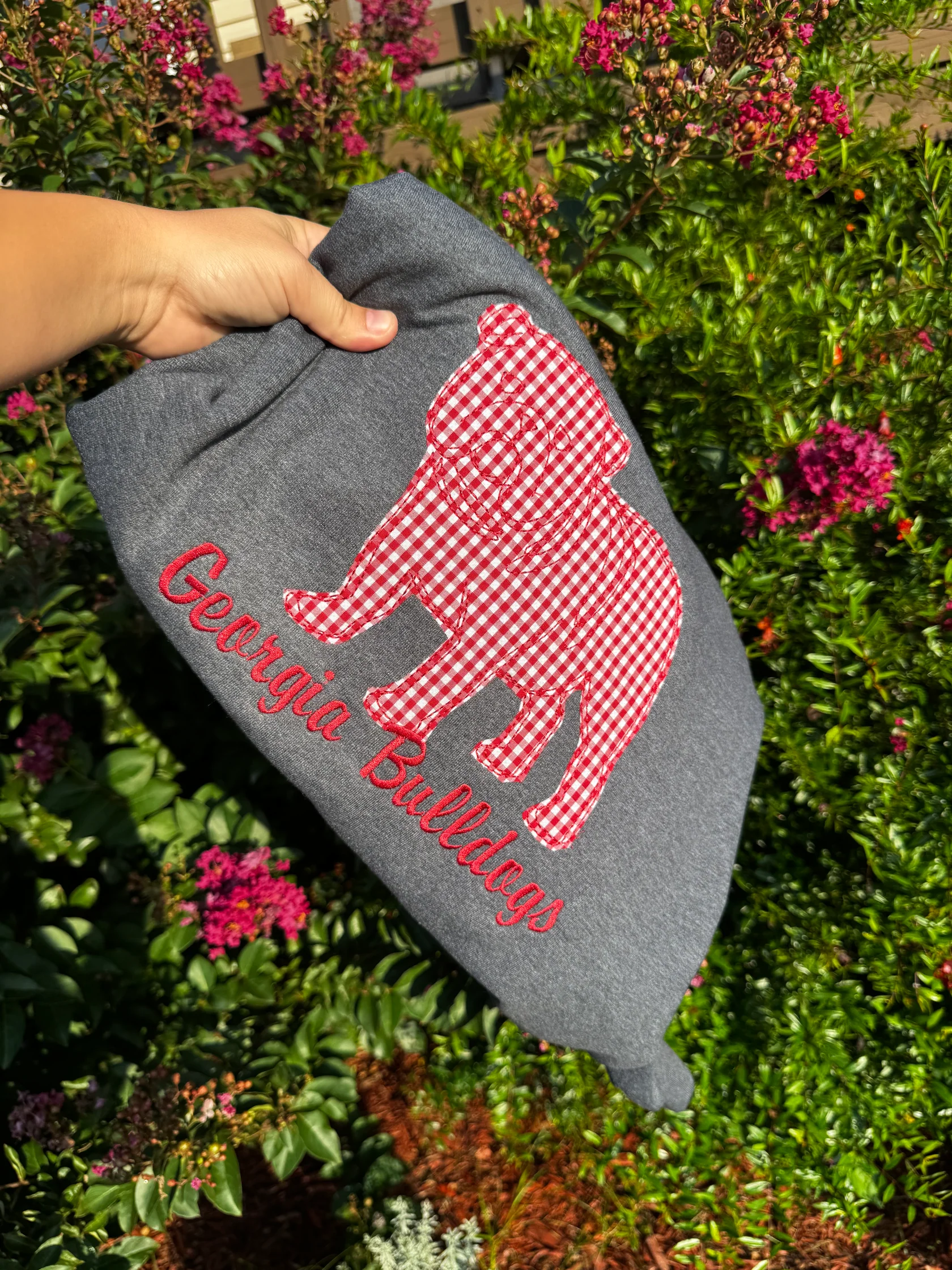 Personalized Appliqué Embroidered T-shirt Sweatshirt Crewneck, Game Day Pullover, Vintage College Style
