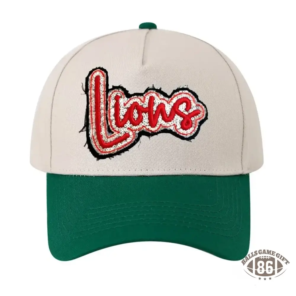 Custom Team Name Sequin Embridered Baseball Cap Sport Lover Hat