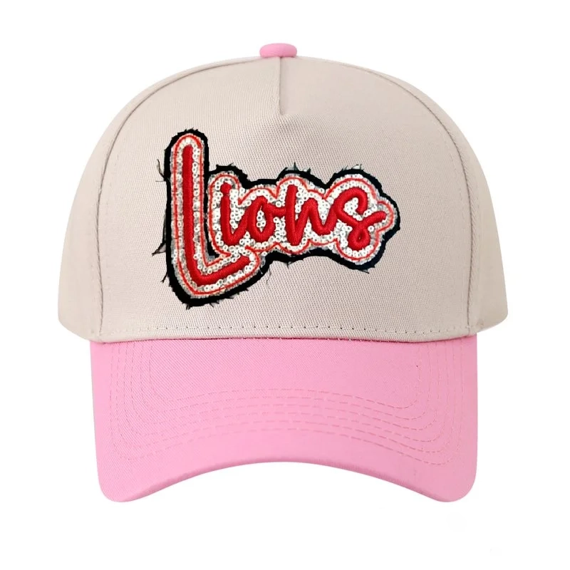 Custom Team Name Sequin Embridered Baseball Cap Sport Lover Hat