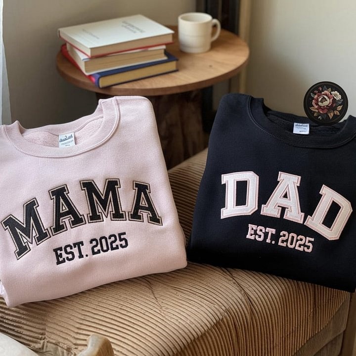  Custom Matching Parent Sweatshirt/T-shirt/Hoodie for Mother's Day and Father's Day Gifts