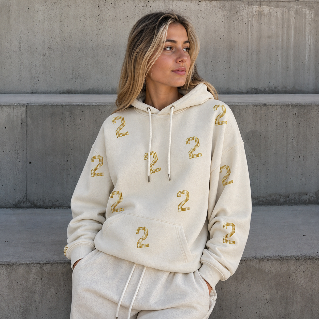 Custom Vintage Game Day Sweatshirt Hoodie with Rhinestone Number