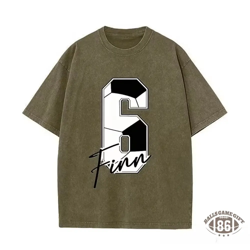 Custom Soccer Name & Number Tee