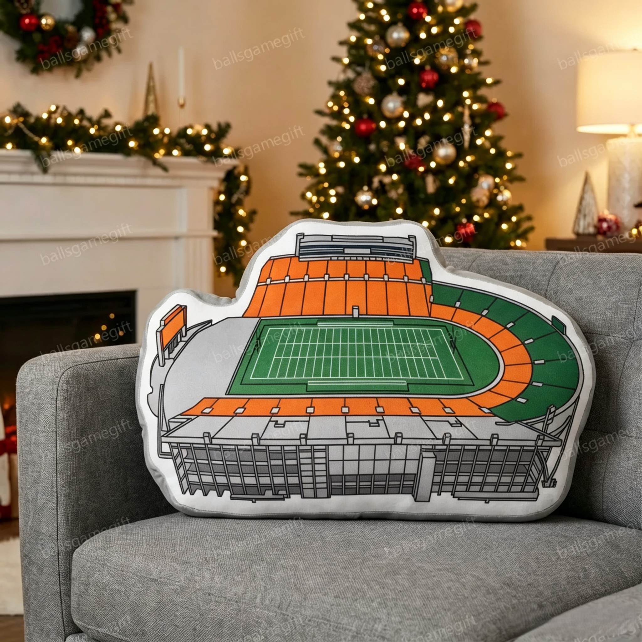 David Booth Kansas Memorial Stadium Plush Pillow