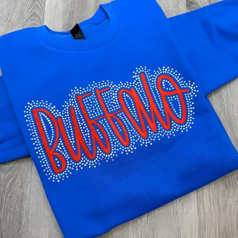 Custom Team Name Lions Embroidered & Bling Sweatshirt T-shirt Hoodie