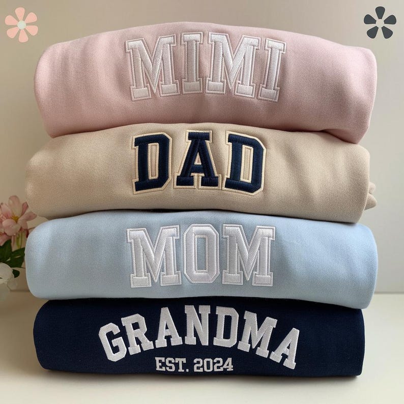  Custom Matching Parent Sweatshirt/T-shirt/Hoodie for Mother's Day and Father's Day Gifts