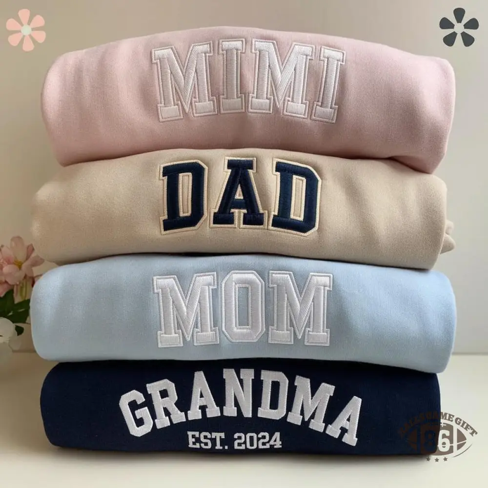  Custom Matching Parent Sweatshirt/T-shirt/Hoodie for Mother's Day and Father's Day Gifts
