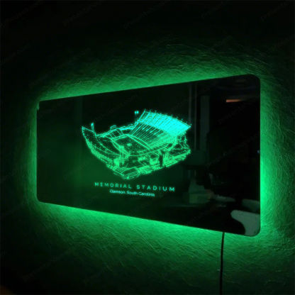 Memorial Stadium (Clemson) Stadium Mirror Light-Gifts For Sports Lovers