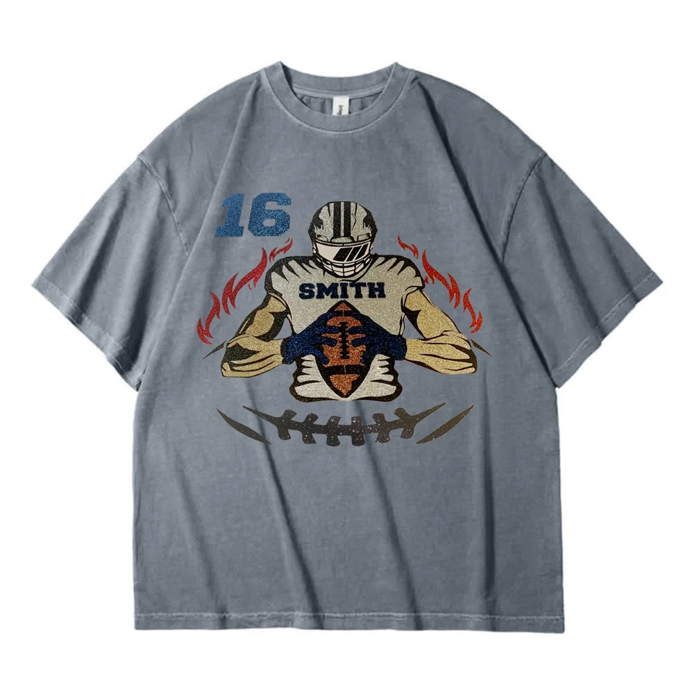 ✨ Game Day Glow On – Shine in Your Custom Glitter Football Tee or Sweatshirt! 🏈