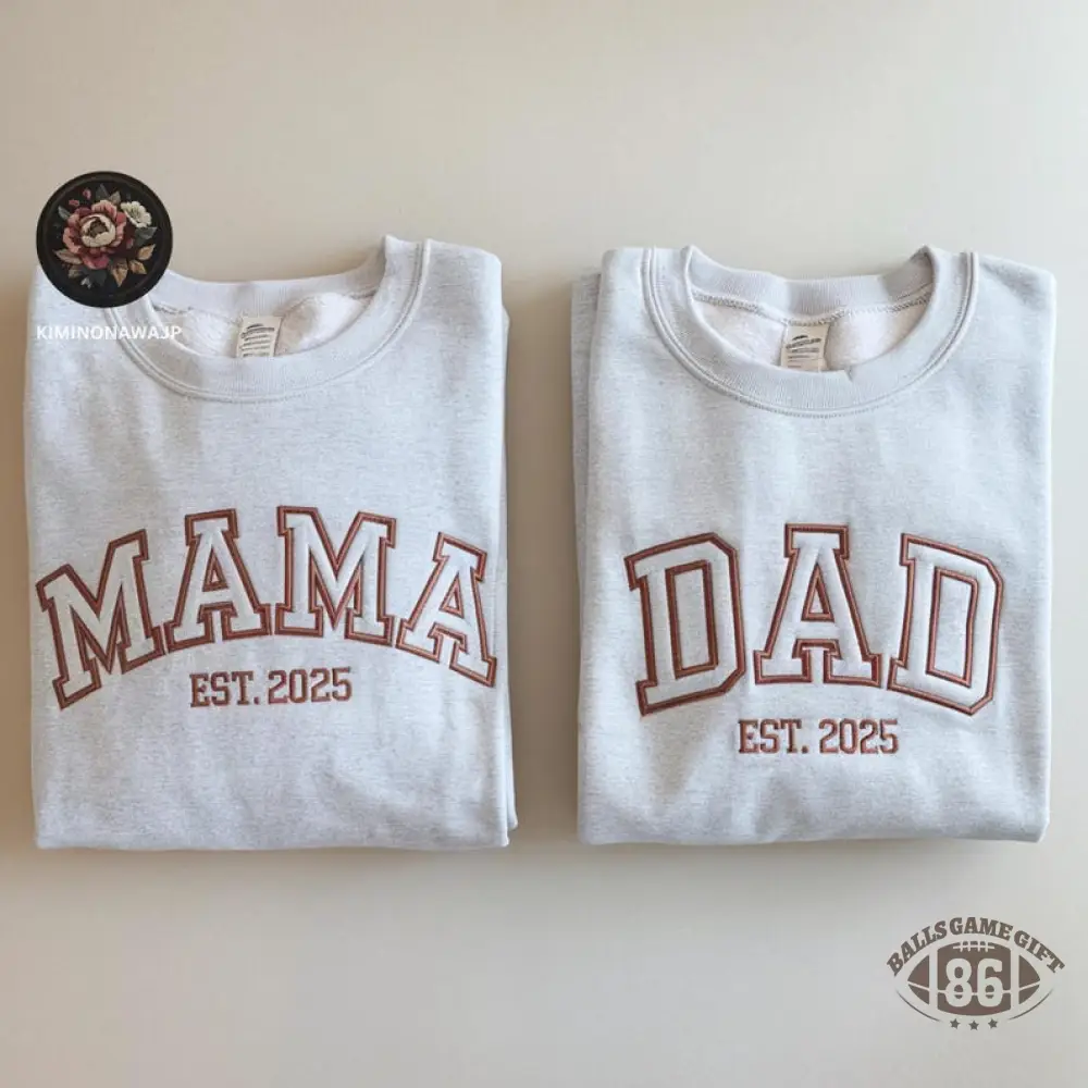 Custom Matching Parent Sweatshirt/T-shirt/Hoodie for Mother's Day and Father's Day Gifts
