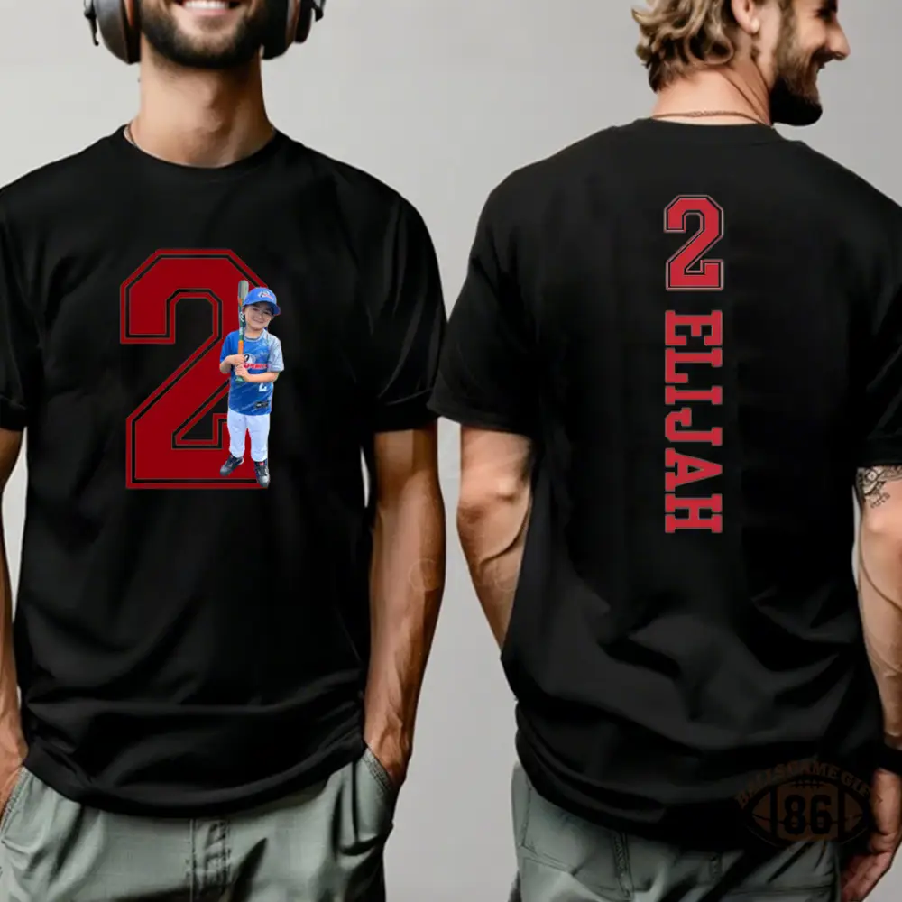 Custom Family Photo Sport T-Shirt - For Sport Lover/Fans