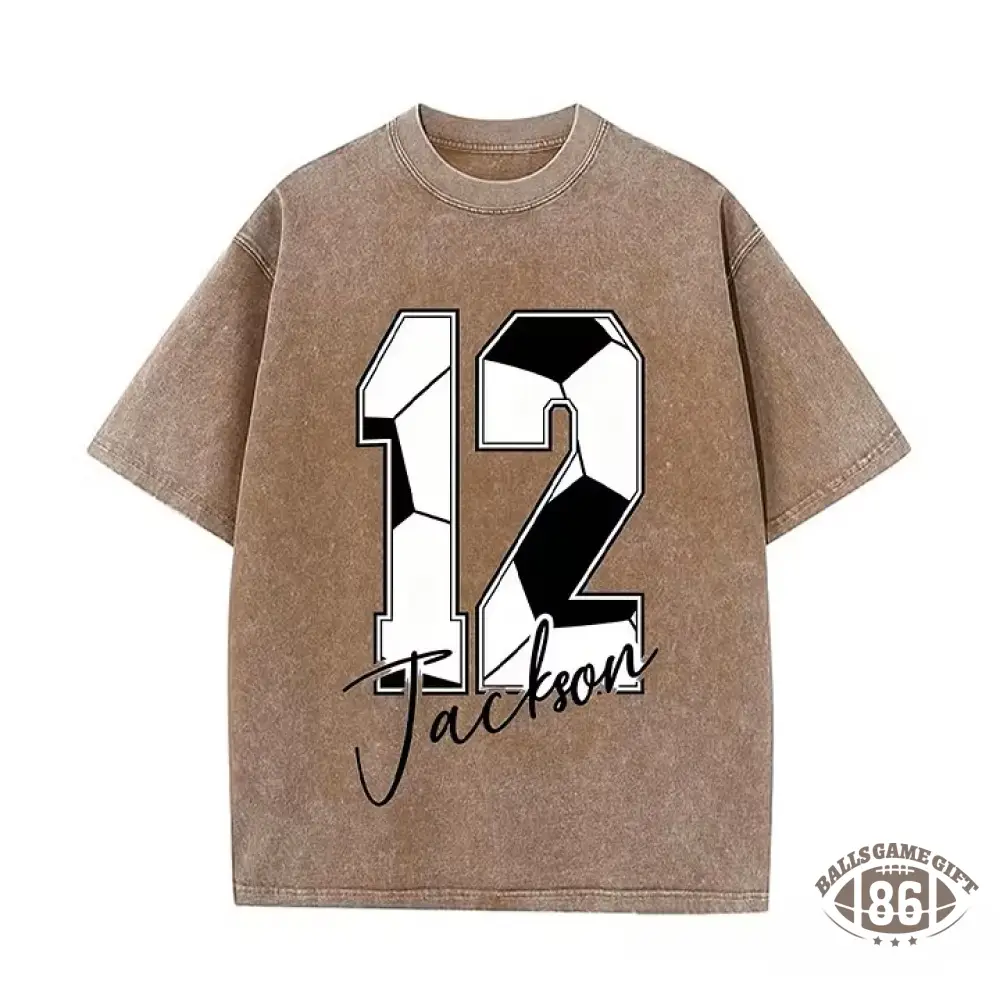 Custom Soccer Name & Number Tee