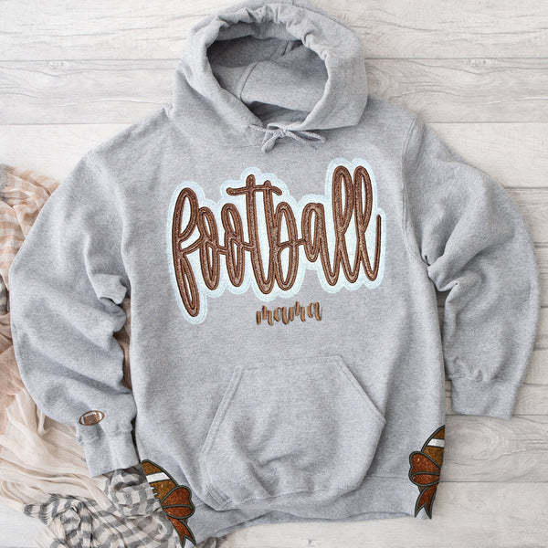 Customized Football Glitter Sweatshirt,Gifts For Sports Lovers,Mama Sweatshirt