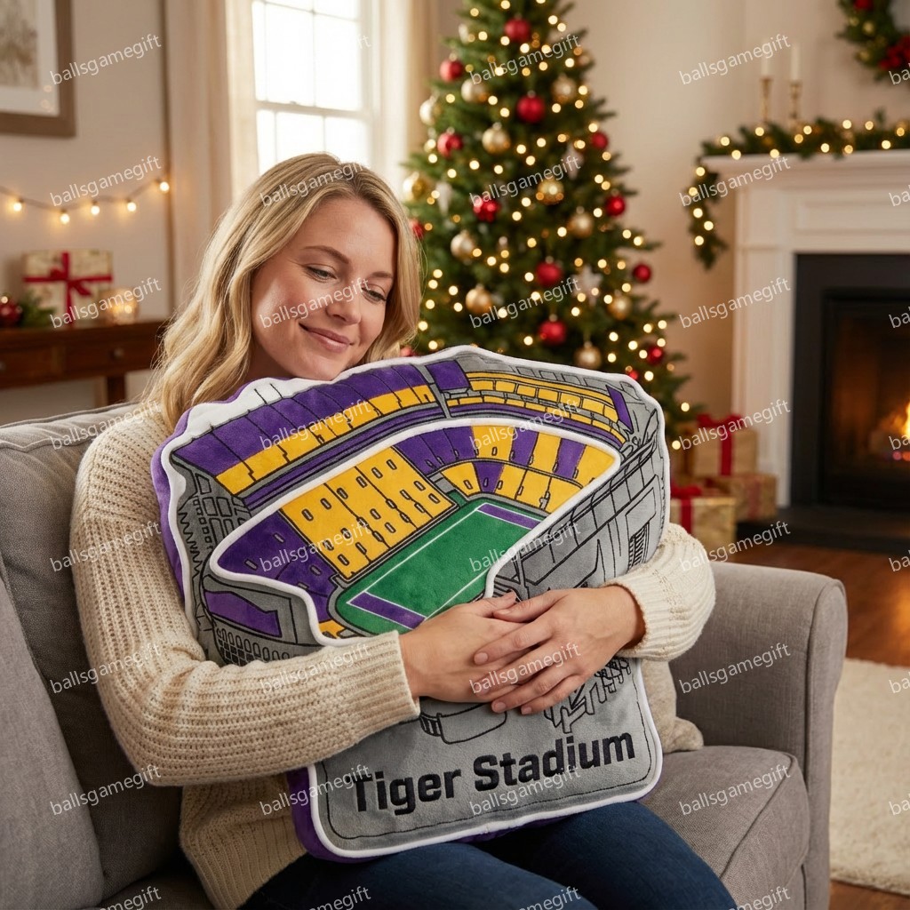 Tiger Stadium Plush Pillow