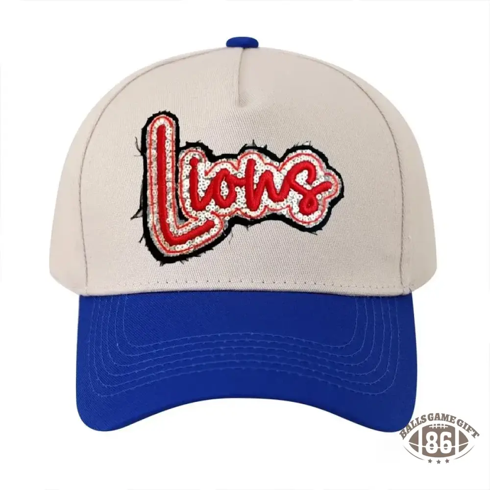 Custom Team Name Sequin Embridered Baseball Cap Sport Lover Hat