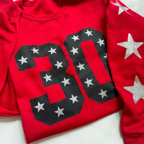 Custom Print Team Number & Letters Sweatshirt – Personalized  Numbers Sweatshirt | Gifts for Sports Mom