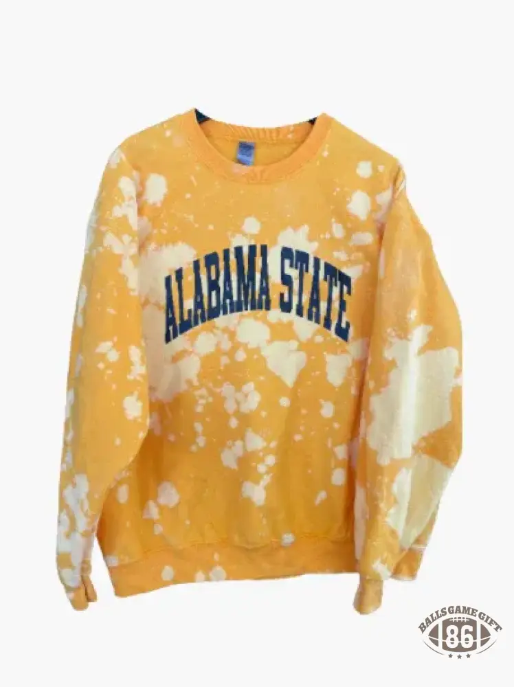 Custom State Bleached Crewneck | Premium Heat Transfer Print ✨
