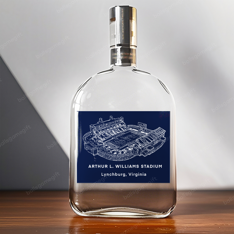 Williams Stadium- Liberty Flames football,Whiskey Bottles-Gifts For Sports Lovers