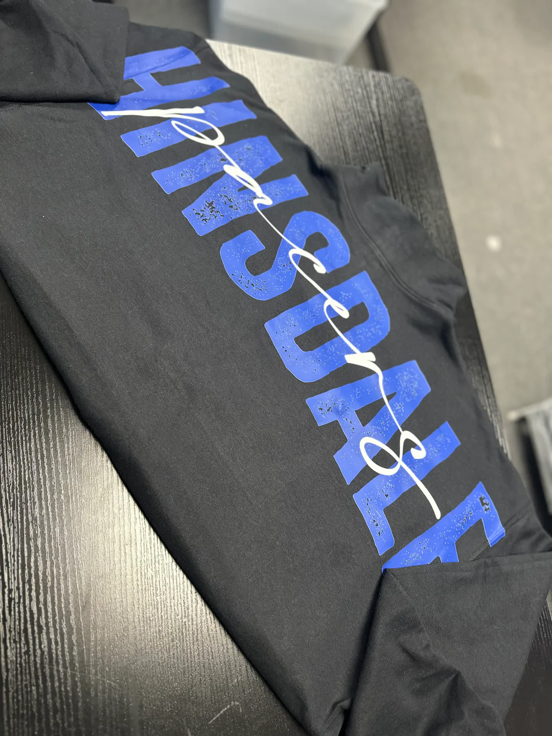 Custom 1/4 Zip Distressed Big Back With Front Print